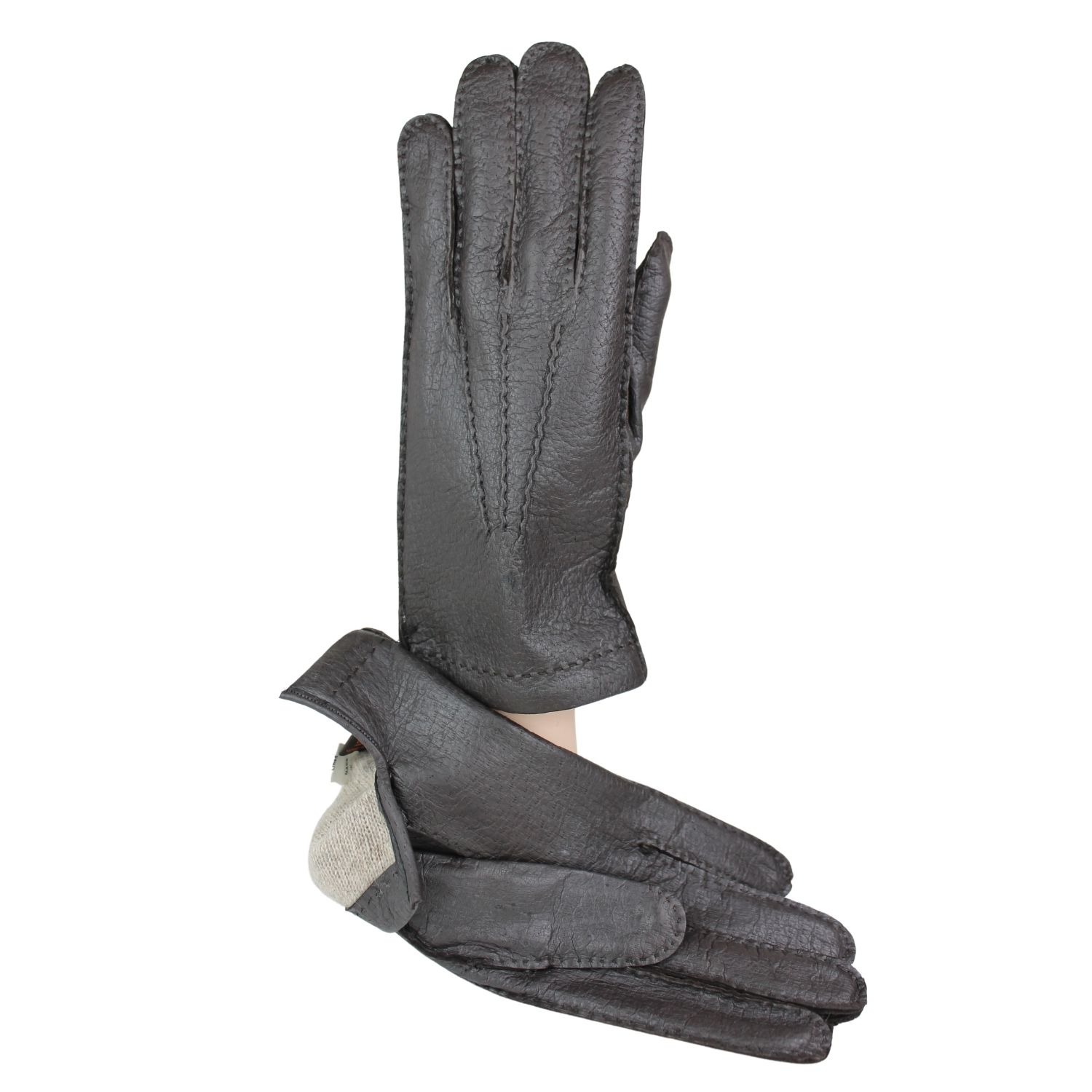 guanto-uomo-in-pelle-di-pecari-colore-marrone-scuro