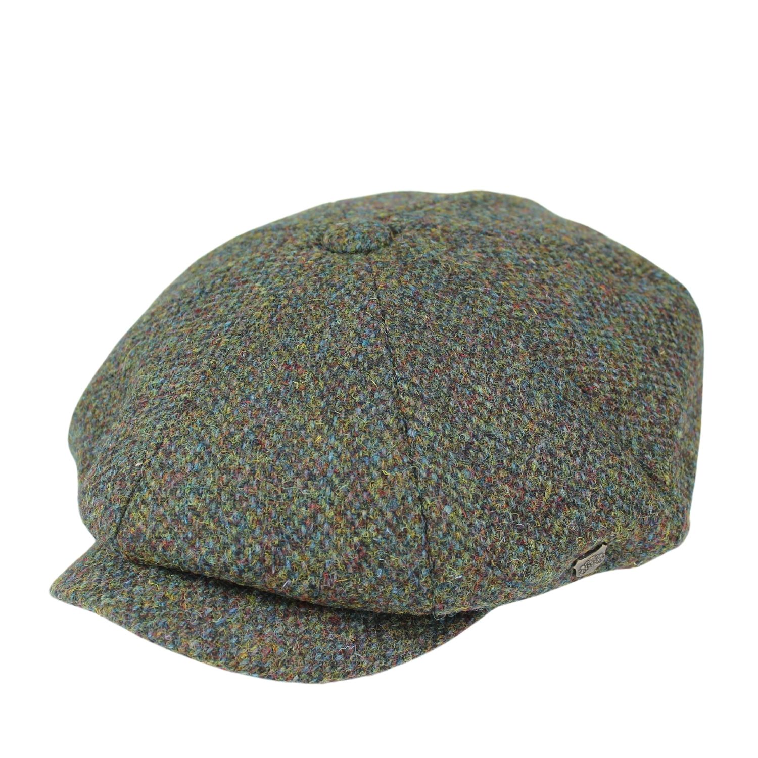 Coppola-peacky-blinders-berretto-a-8-spicchi-in-harris-tweed-colore-verde