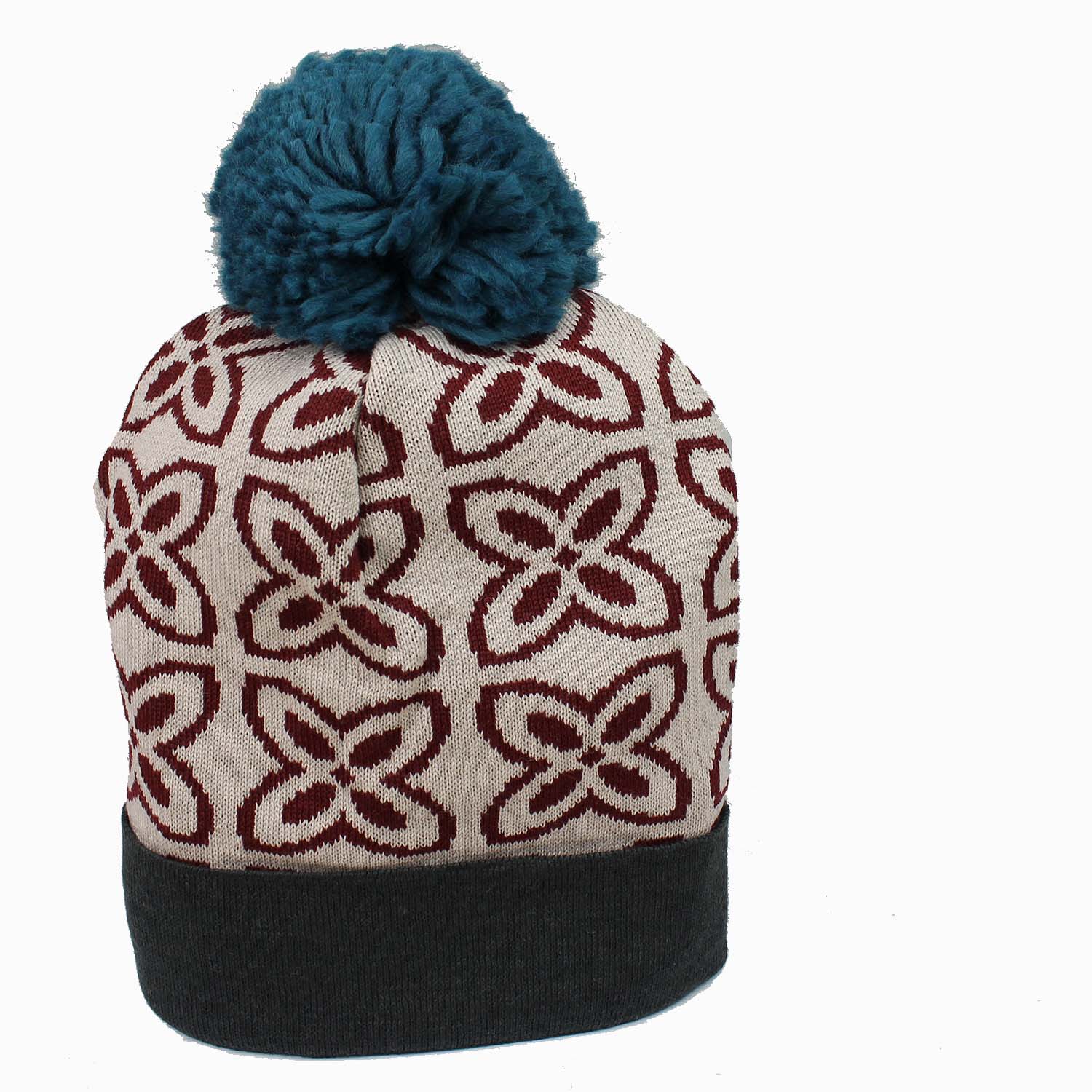 berretto-in-lana-da-donna-a-fantasia-con-pon-pon-in-lana