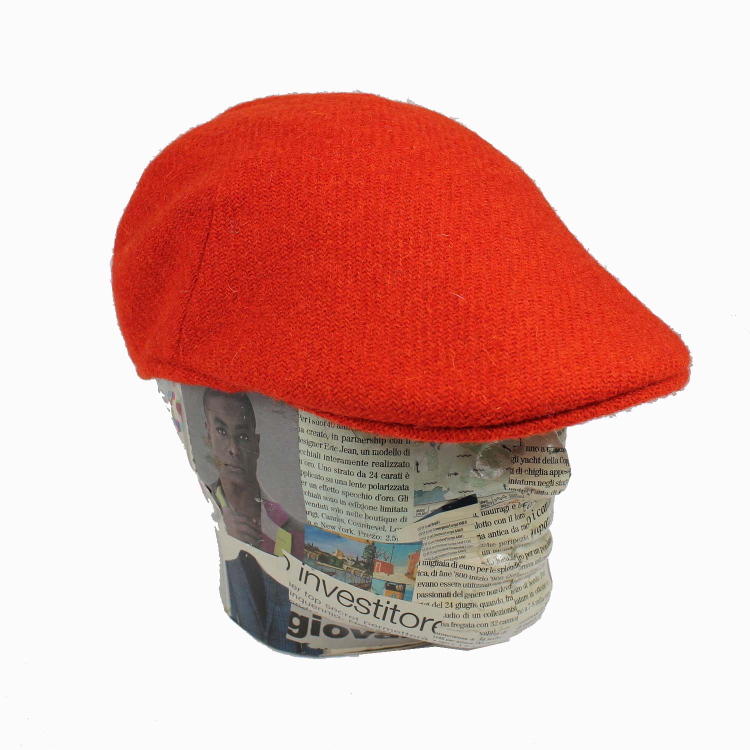 berretto-uomo-modello-coppola-in-harris-tweed-colore-zucca