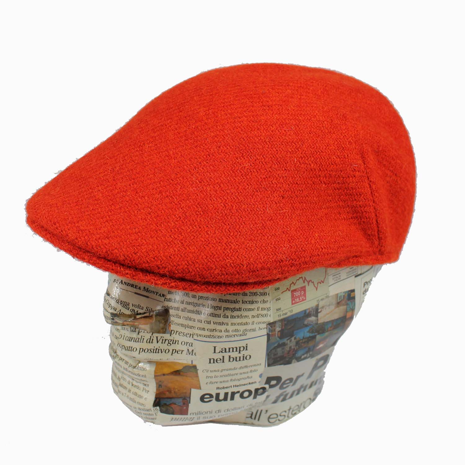 berretto-uomo-modello-coppola-in-harris-tweed-colore-zucca