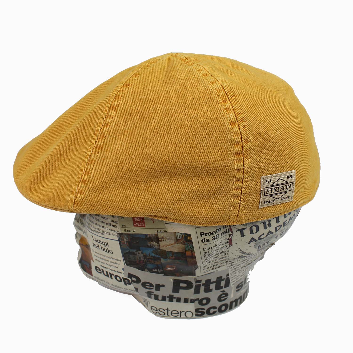 cappello-marchio-stetson-modello-duck-berretto-a-spicchi-in-tessuto-colore-giallo