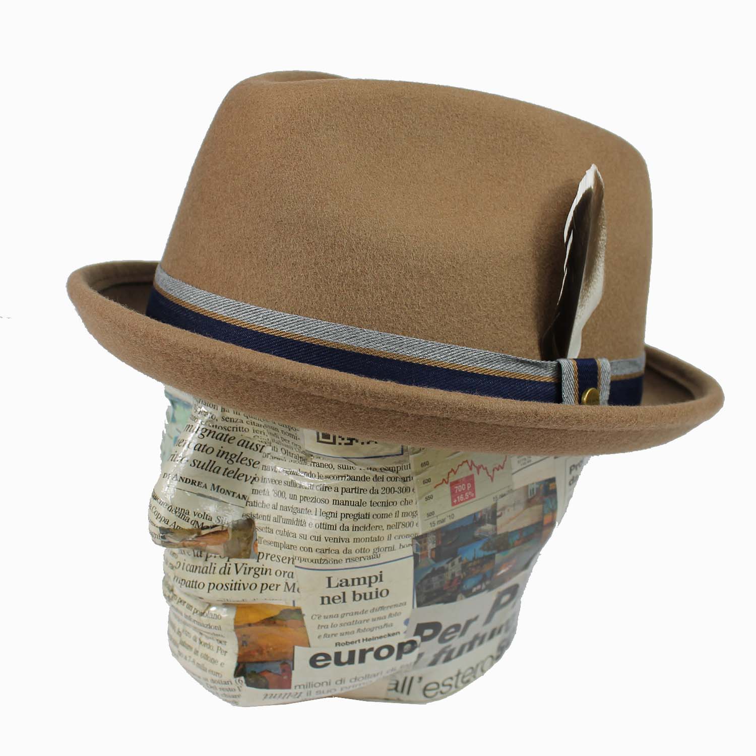 cappello-uomo-marchio-stetson-modello-pork-pie-colore-cammello