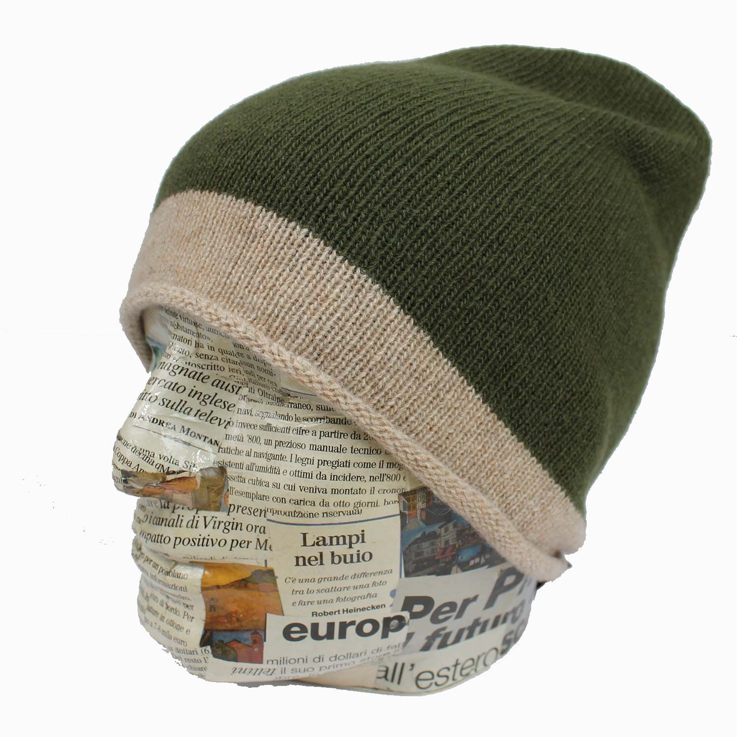 berretto-allungato-modello-beanie-hat-in-lana-e-cashmere-bicolore-verde-e-beige