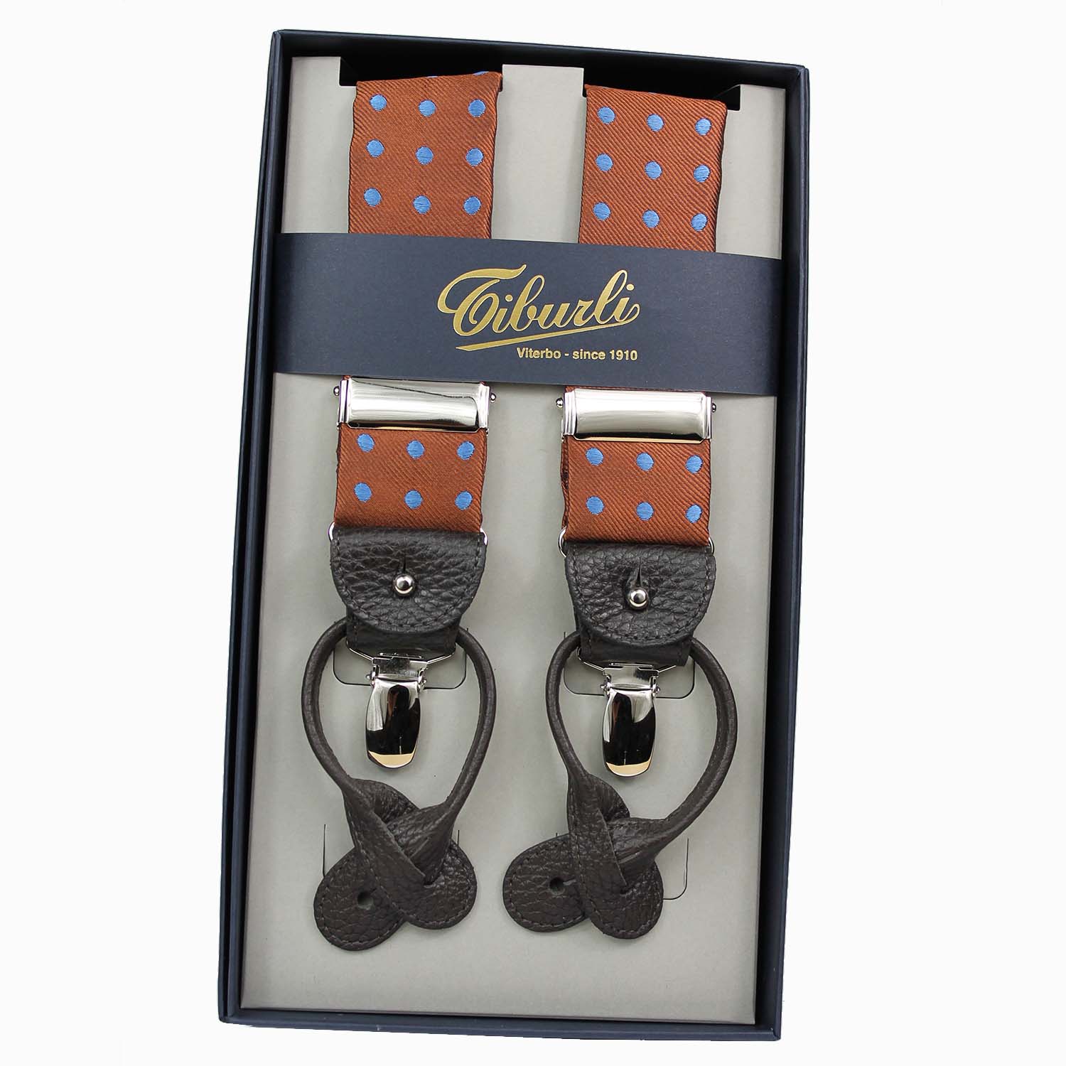 bretelle-seta-fantasia-pois-colore-ruggine-e-azzurro-straccali-uomo-con-bottoni