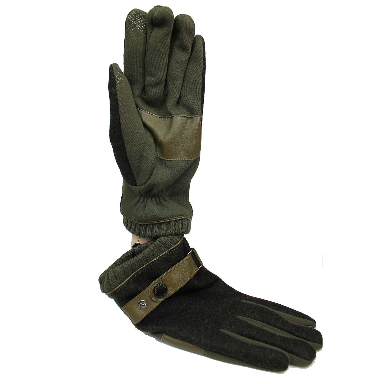 guanto-uomo-touch-in-tessuto-colore-colore-verde
