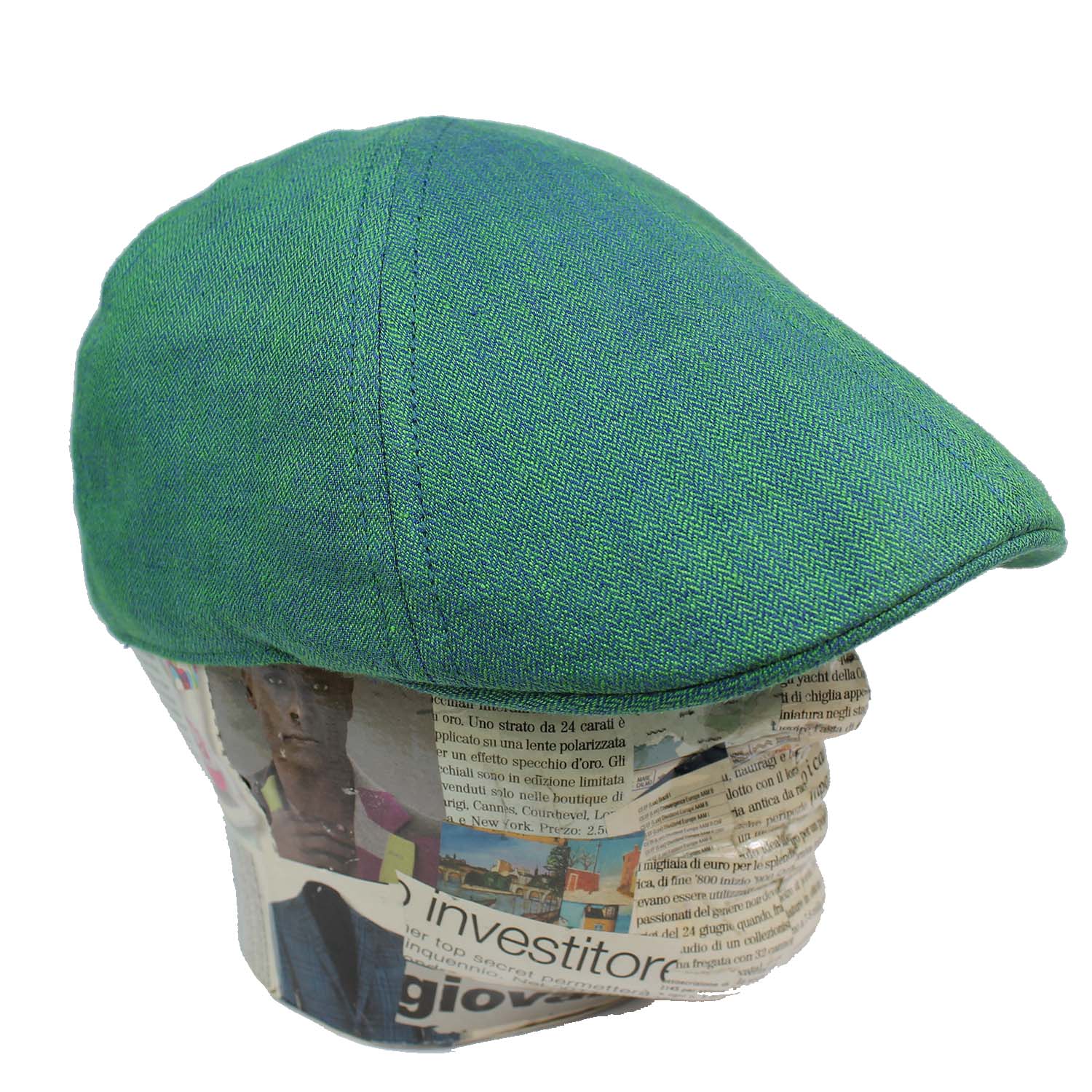 berretto-stetson-modello-duck-in-lino-colore-verde