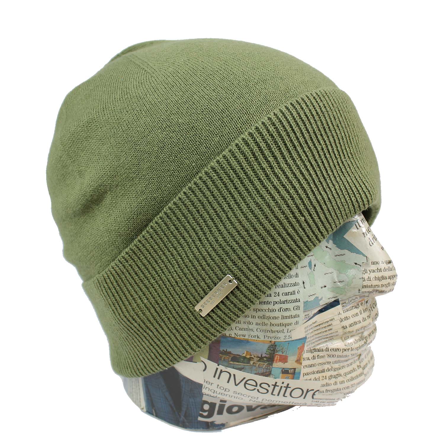 berretto-uomo-in-puro-cotone-colore-verde-militare
