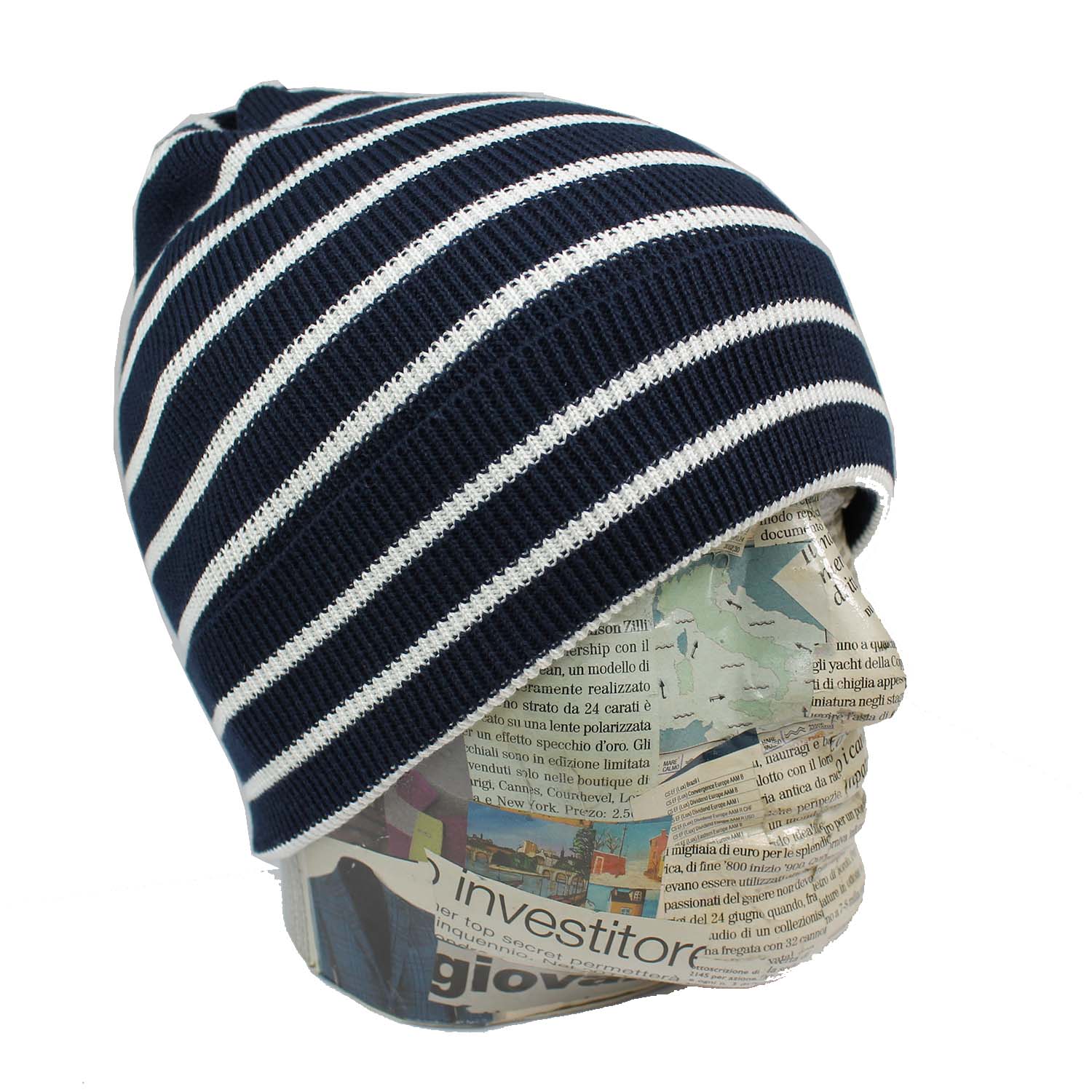 berretto-uomo-in-puro-cotone-con-risvolto-colore-blu-righe-bianche