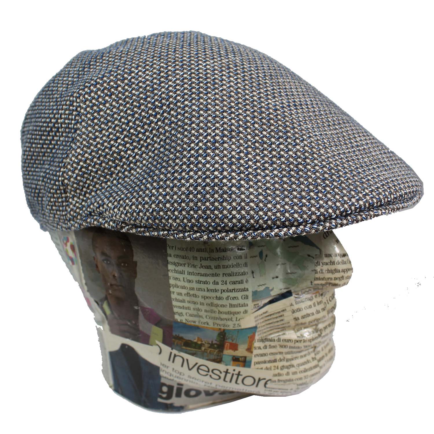 coppola-uomo-estiva-fantasia-tweed-colori-tortora-blu