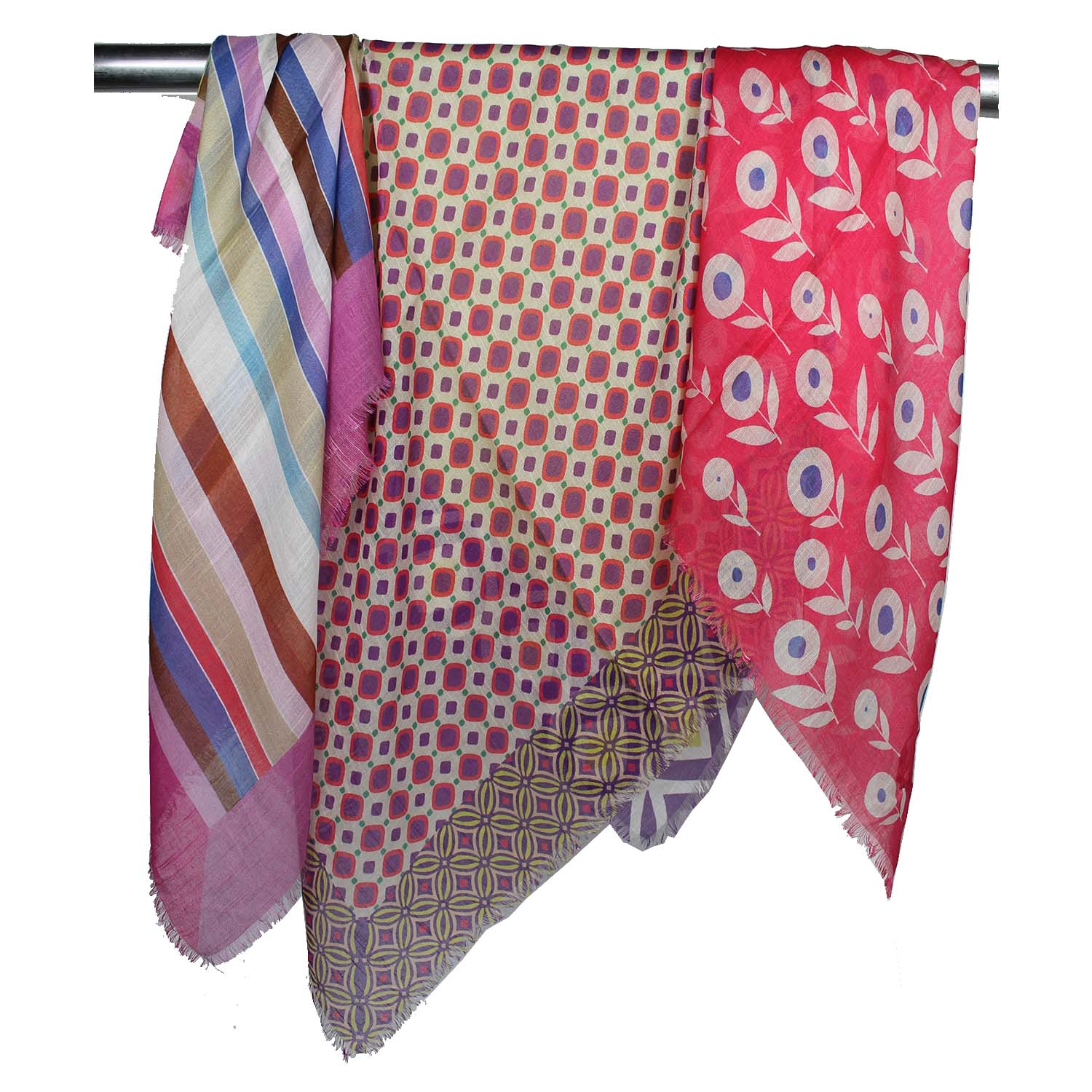 foulard-grande-in-lino-fantasie-varie-tonalità-rosa-fucsia-lime-corallo