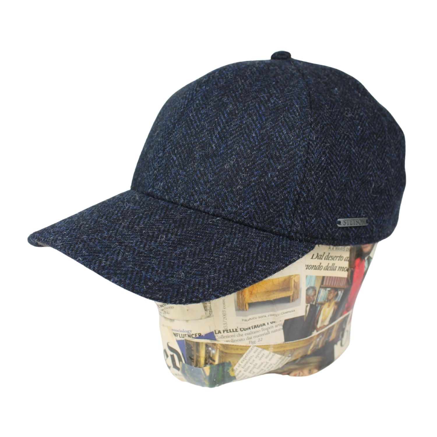 baseball-marchio-stetson-in-harris-tweed-colore-blu