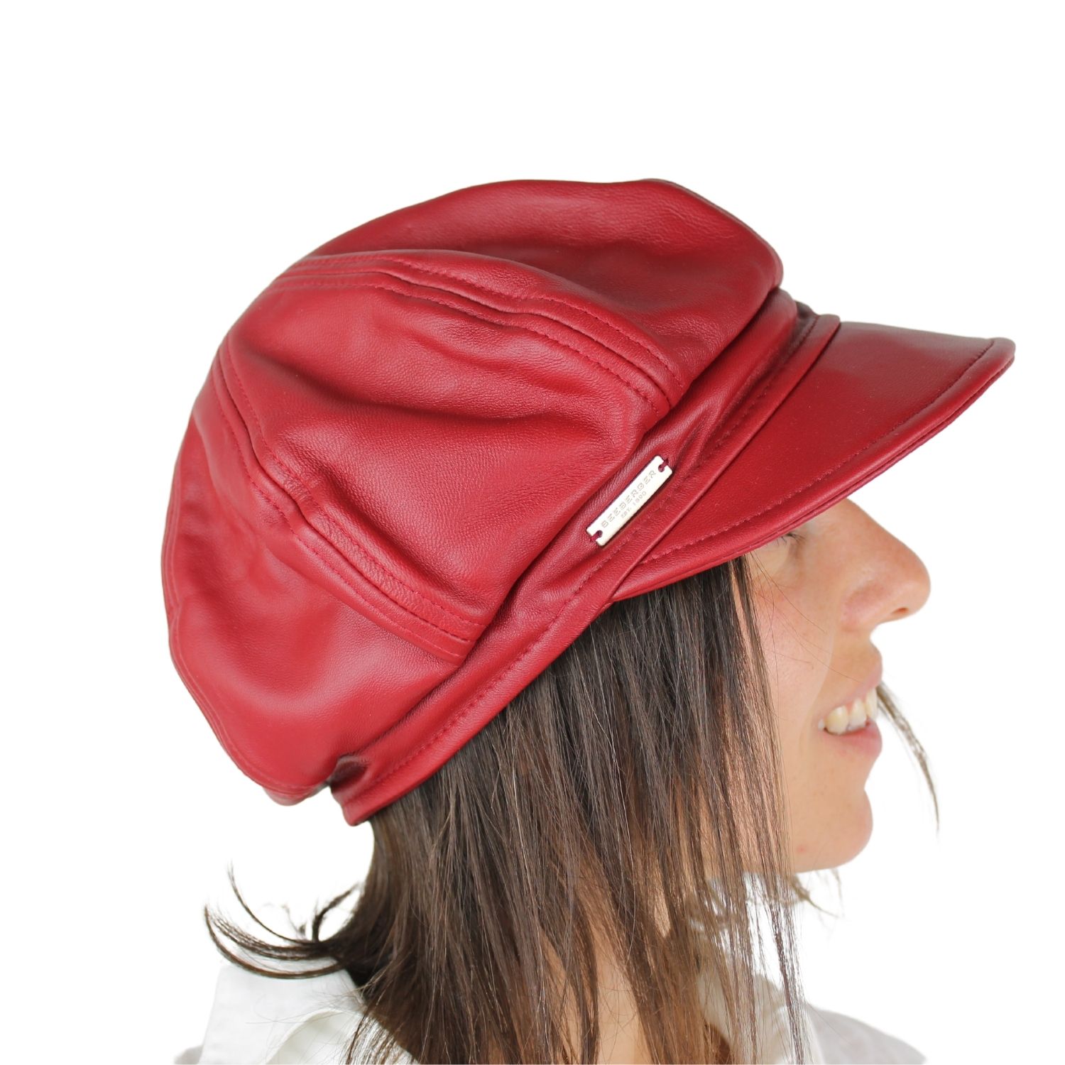 cappello-con-visiera-modello-berrettone-in-vera-pelle-colore-rosso