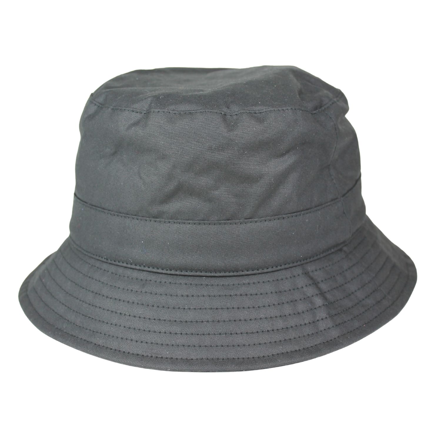 cappello-da-pescatore-uomo-bucket-hat-cerato-colore-nero