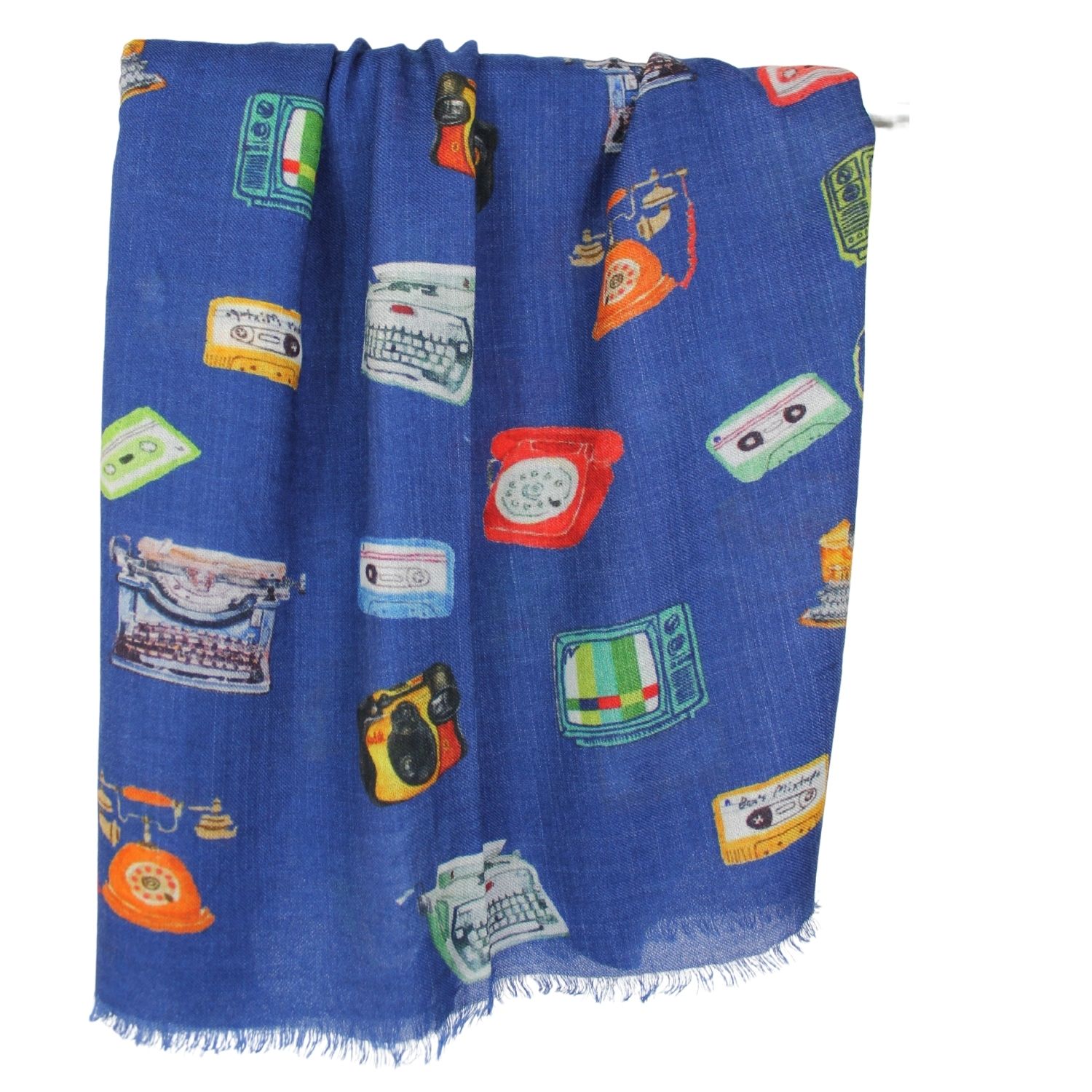 sciarpa-donna-in-pura-lana-fantasia-disegno-oggetti-vintage-colore-blu