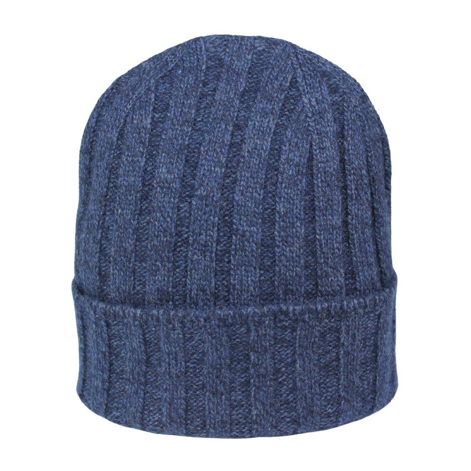 berretto-uomo-lana-e-cashmere-colore-blu-melange