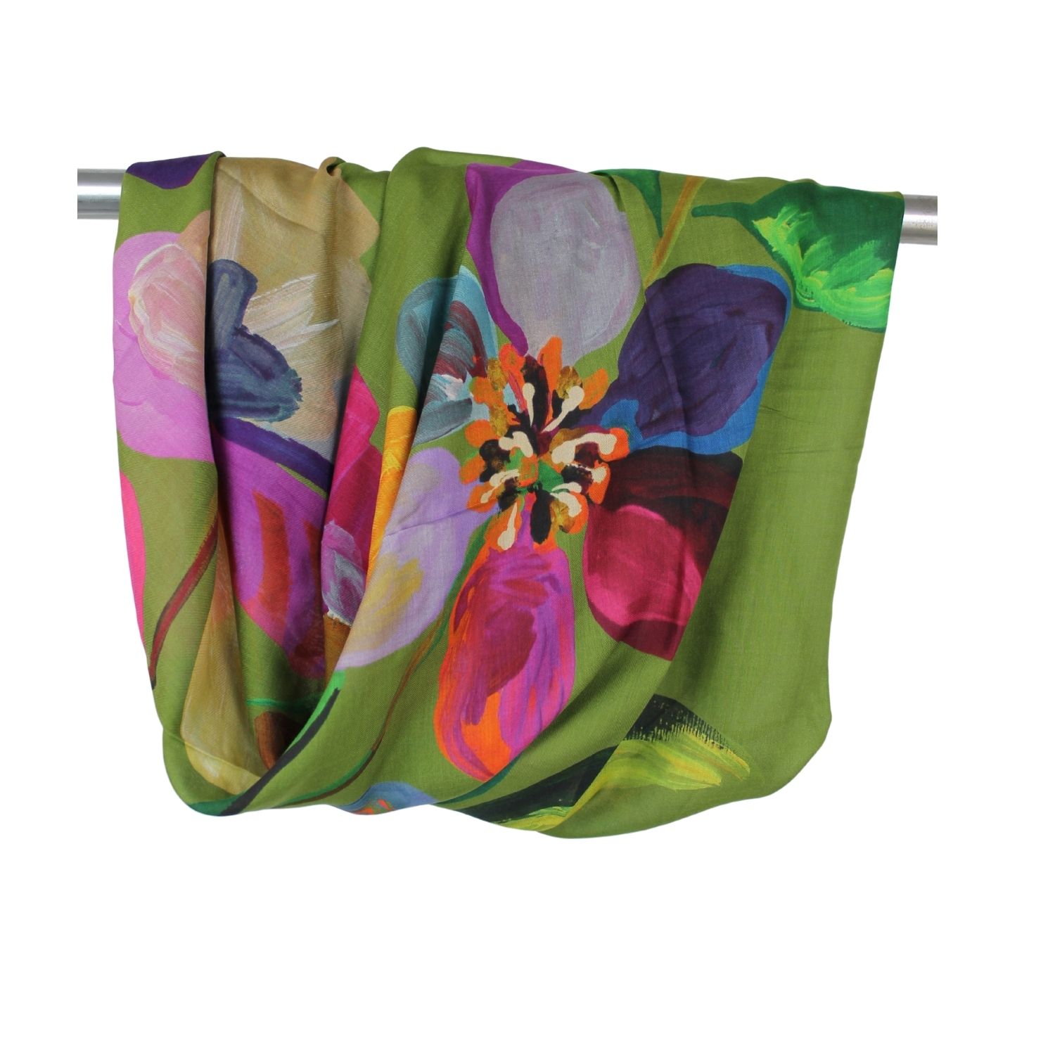 foulard-grande-modal-e-cashmere-fantasia-disegno-floreale-tonalità-pistacchio