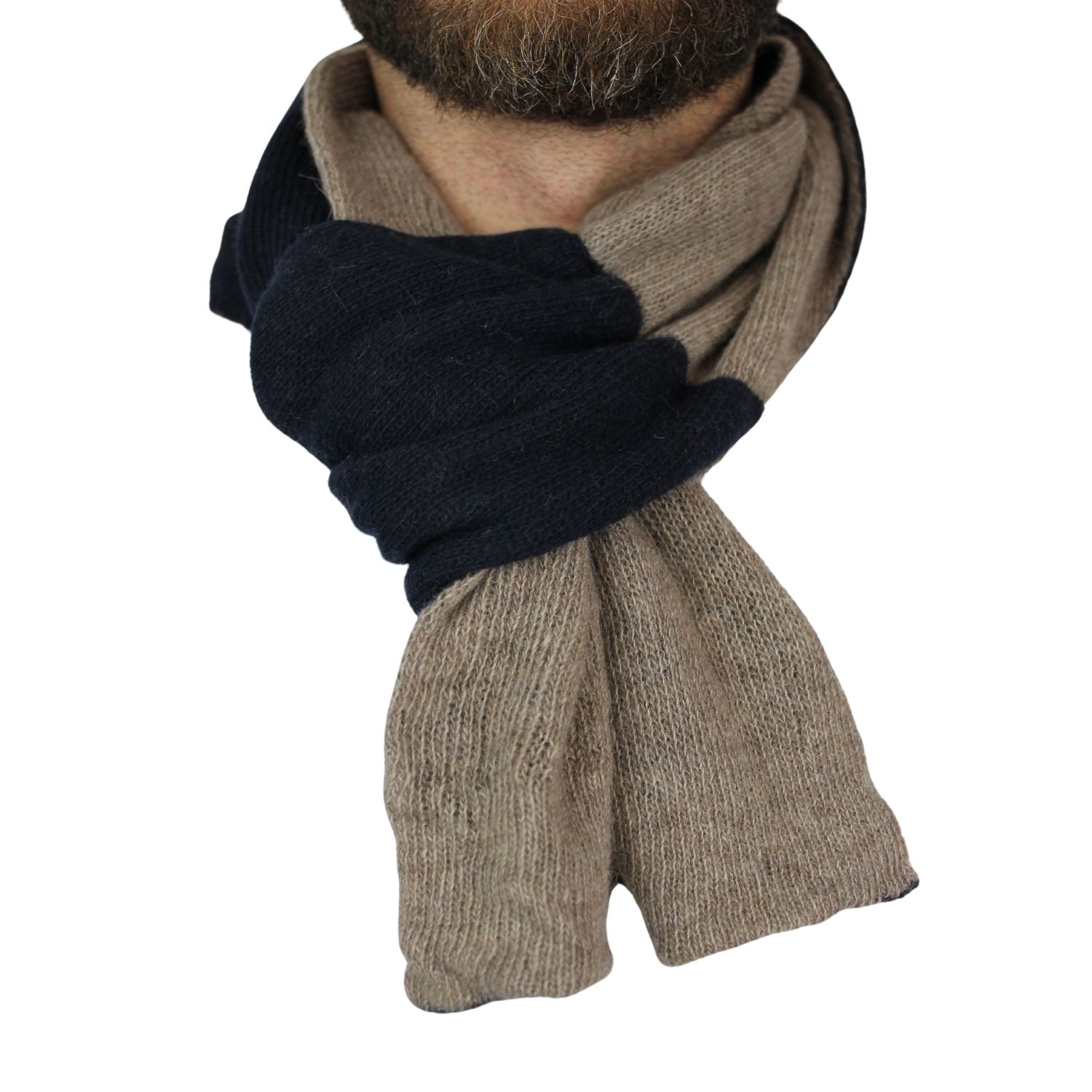 sciarpa-scaldacollo-pura-lana-bicolore-blu-legno