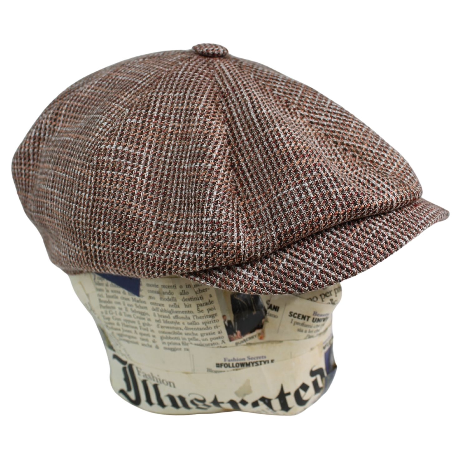 cappello-stetson-modello-newsboy-cap-8-spicchi-in-lino-e-cotone-fantasia-bordeaux