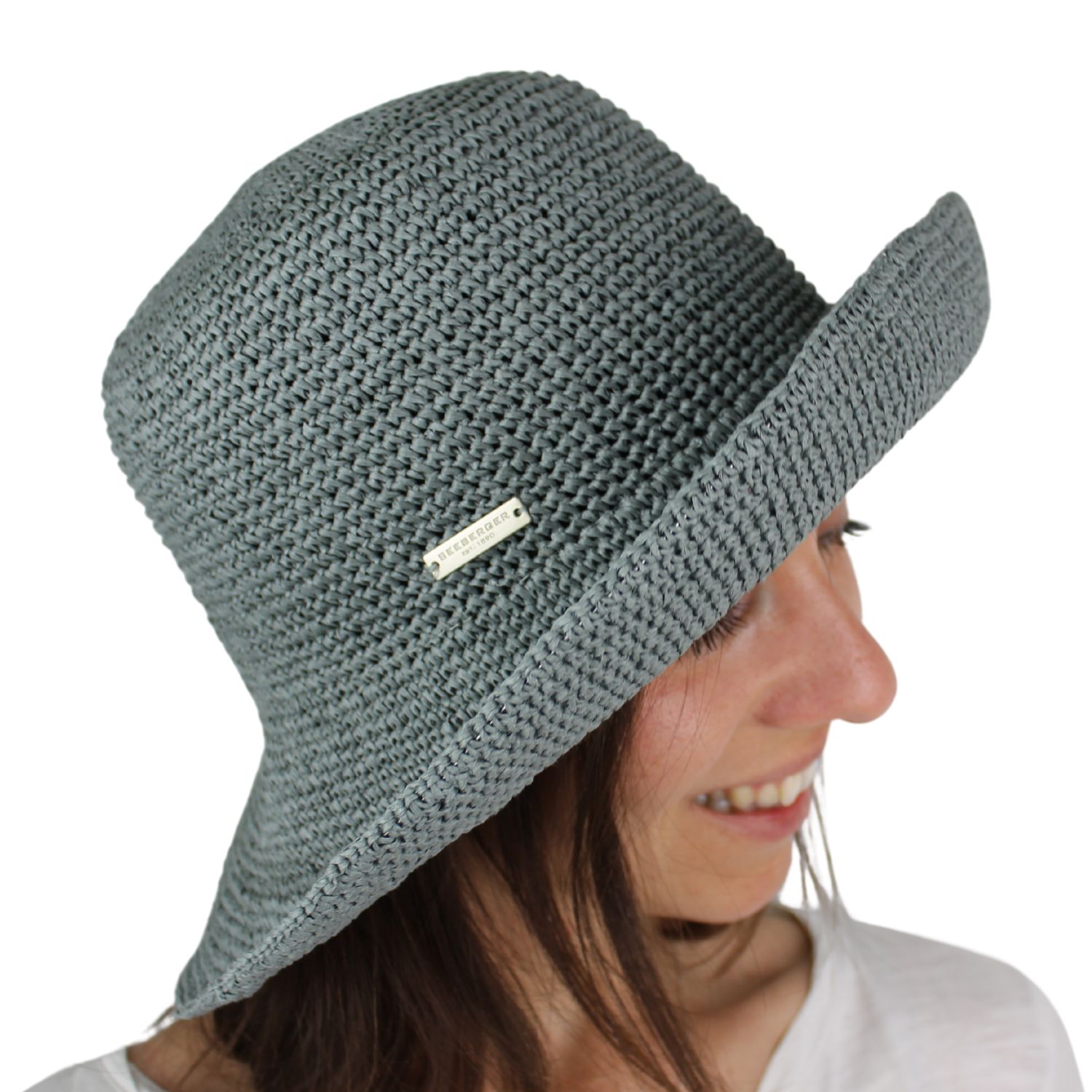 cappello-donna-in-paglia-cloche-falda-grande-colore-celeste