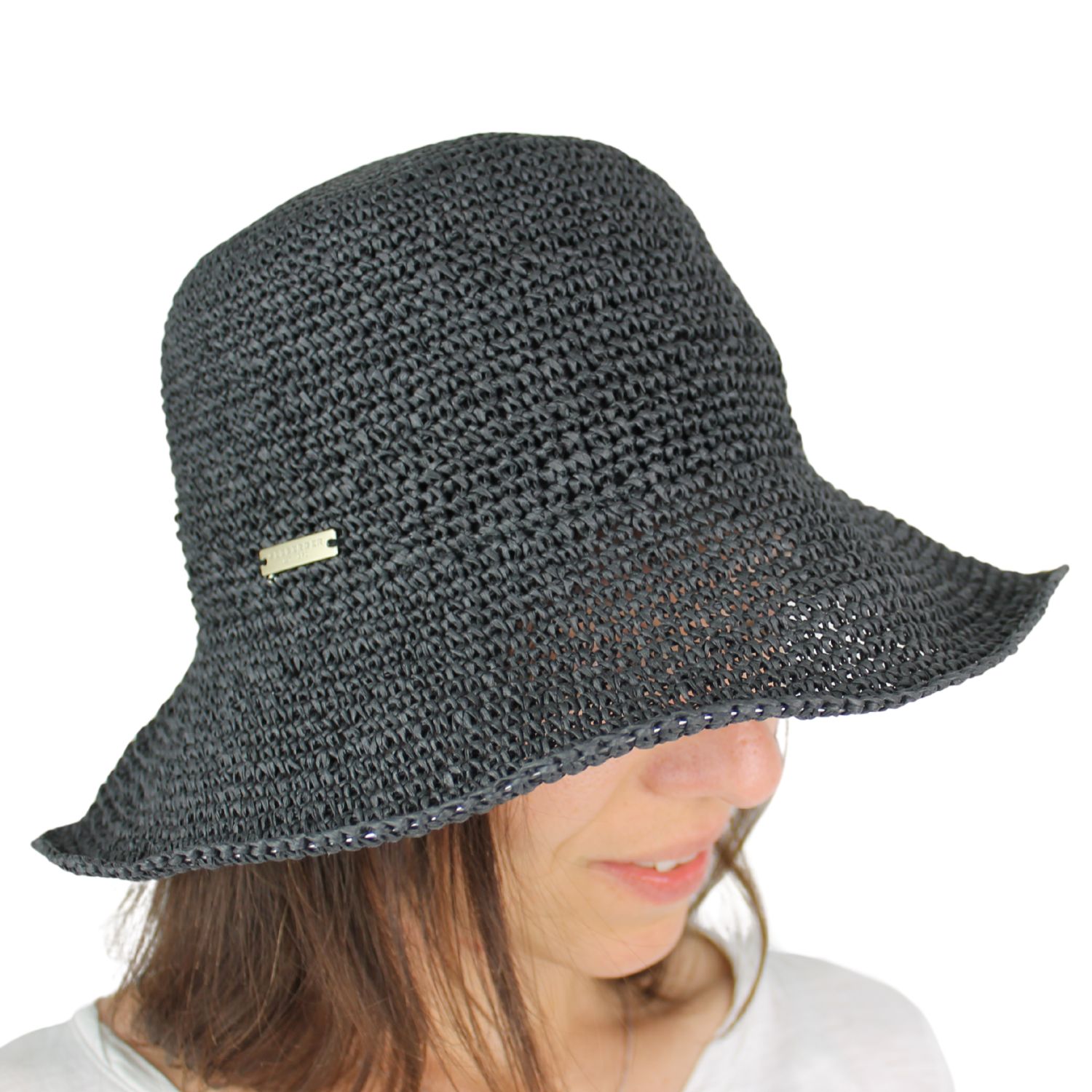 cappello-donna-in-paglia-cloche-falda-grande-colore-nero