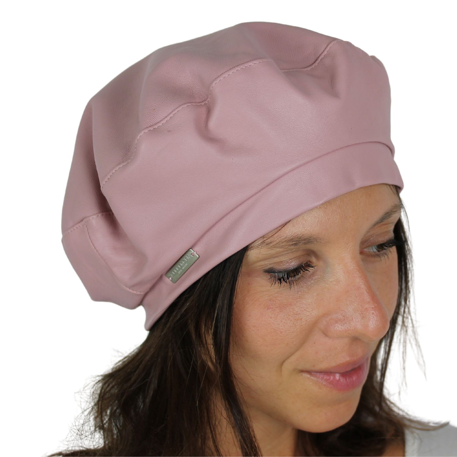 cappello-modello-basco-in-vera-pelle-colore-rosa