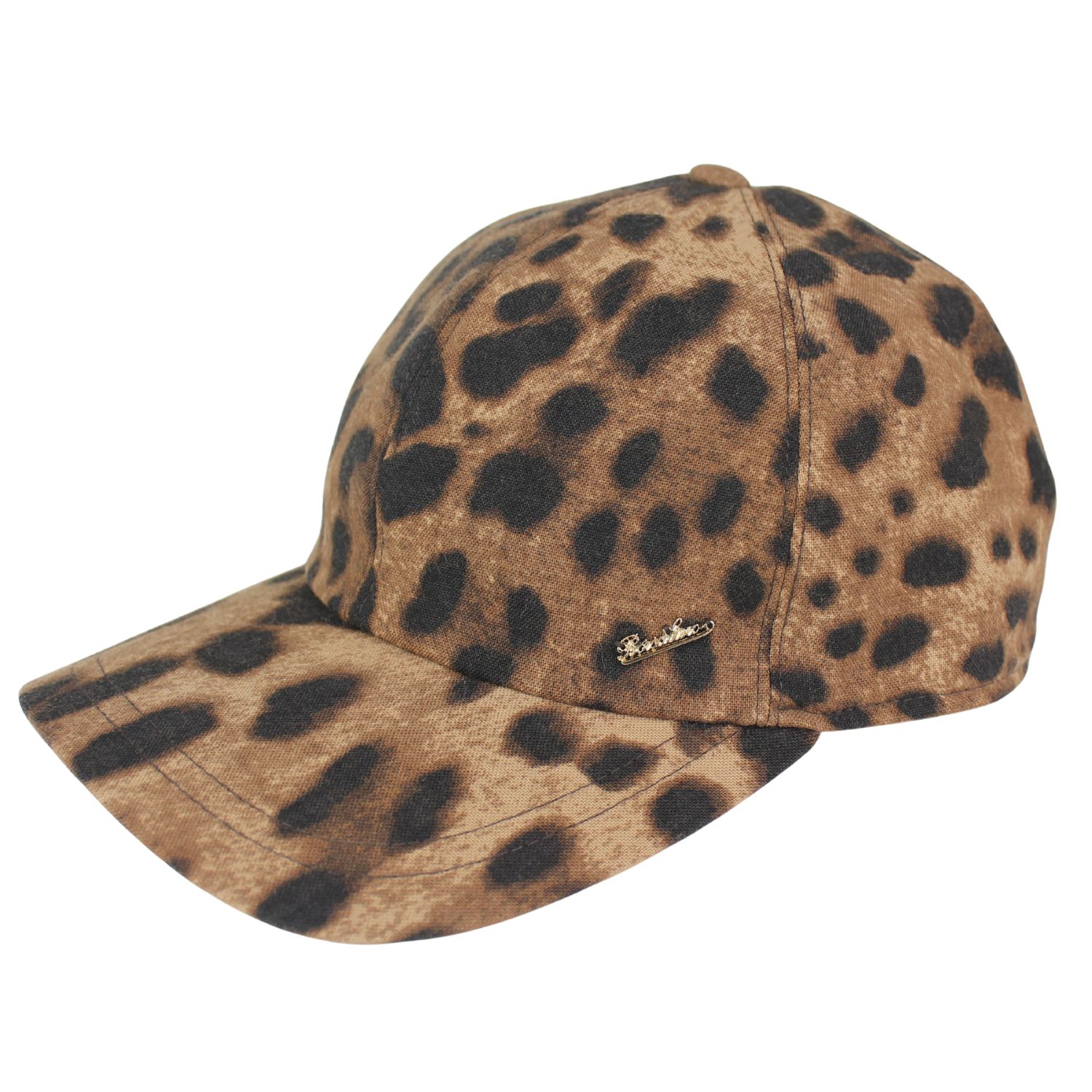 cappello baseball di Borsalino in lana fantasia maculato