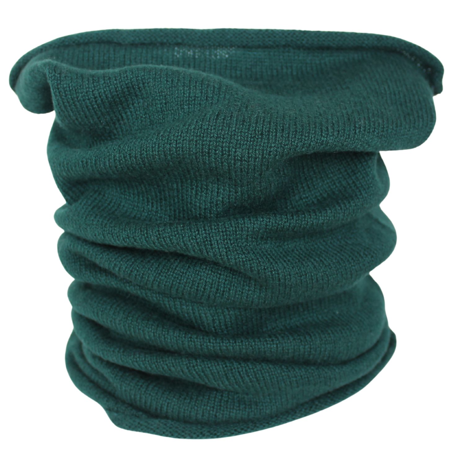 scaldacollo in puro cashmere colore verde bottiglia