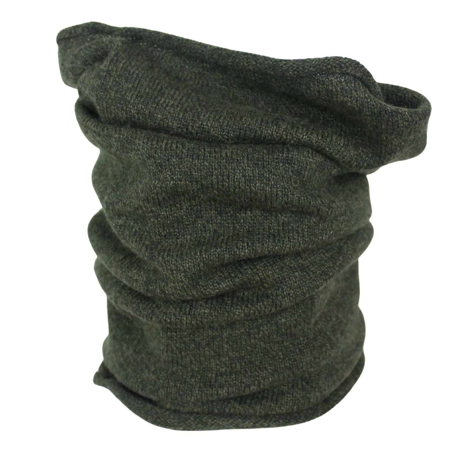 scaldacollo in puro cashmere colore verde muschio