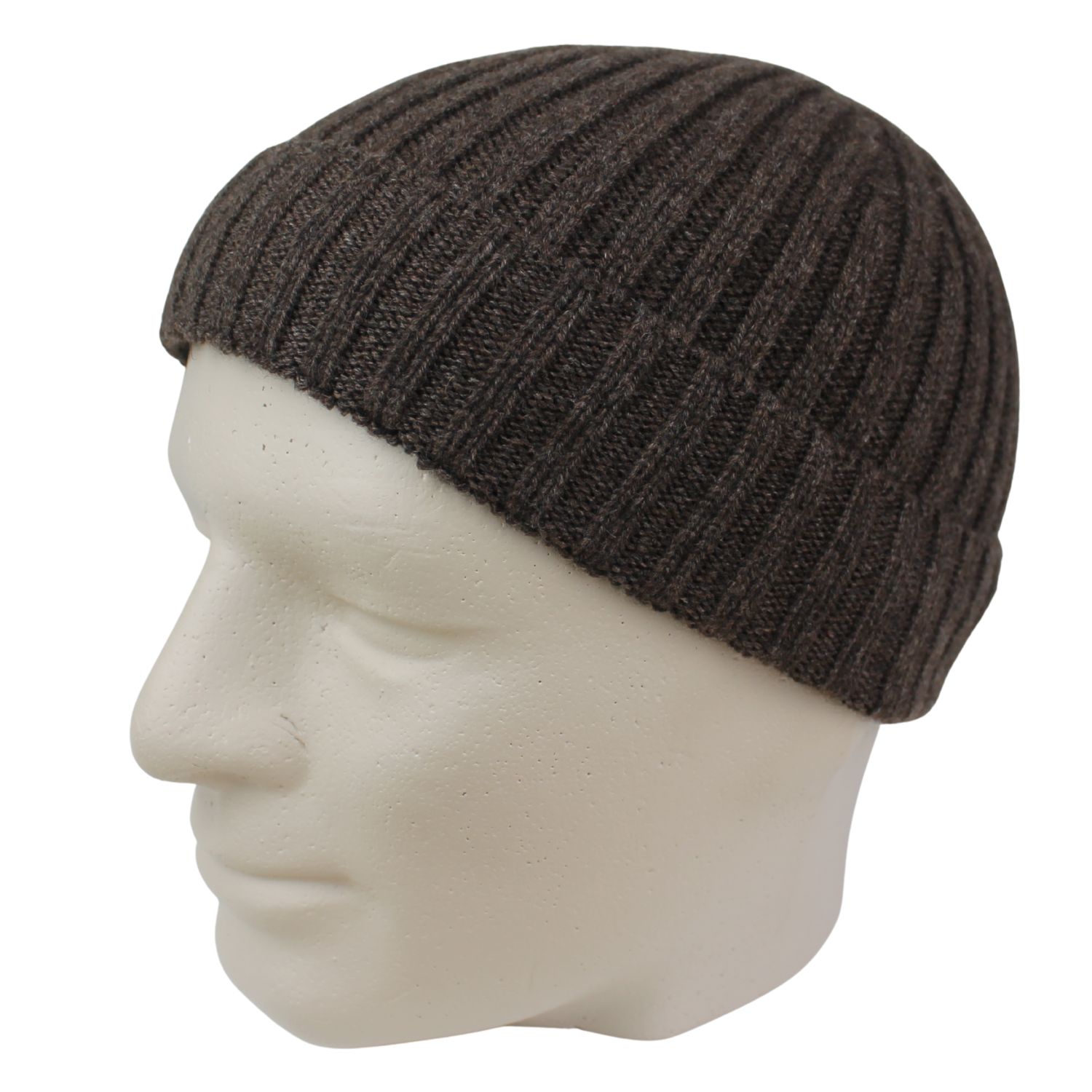 cappello docker in puro cashmere colore marrone