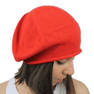 basco-donna-in-puro-cotone-colore-arancione-cappello-morbido-taglia-unica