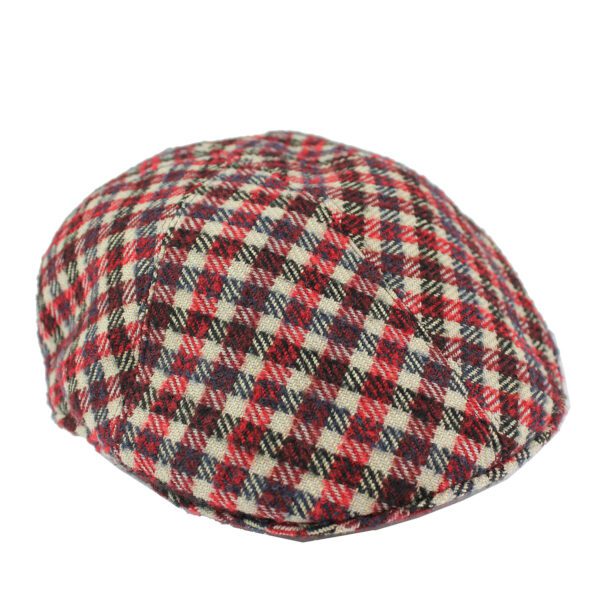 Berretto-T-Quadri-Rosso