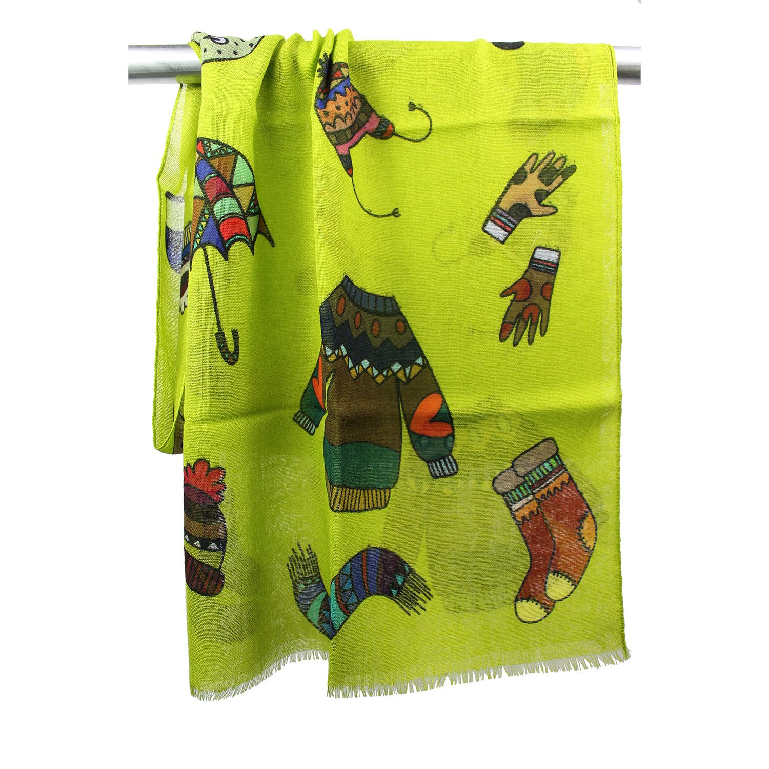 Sciarpa B Guanti Lime Foto2
