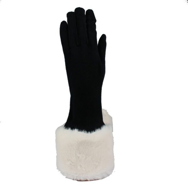 Guanto-Micro-Nero-Bordo-Ecope-Bianco