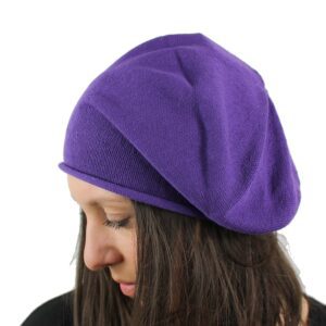 basco-donna-in-puro-cotone-colore-viola-cappello-morbido-taglia-unica