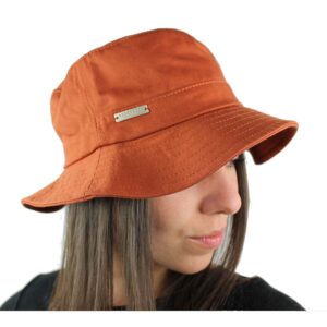 bucket-hat-in-cotone-colore-ruggine-cappello-da-pescatore-estivo-da-donna