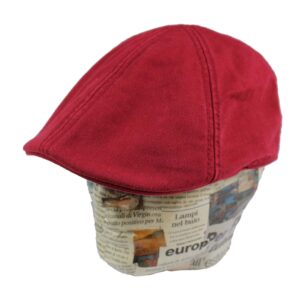 cappello-di stetson-modello-duck-berretto-a-becco-d-oca-in-cotone-colore-rosso