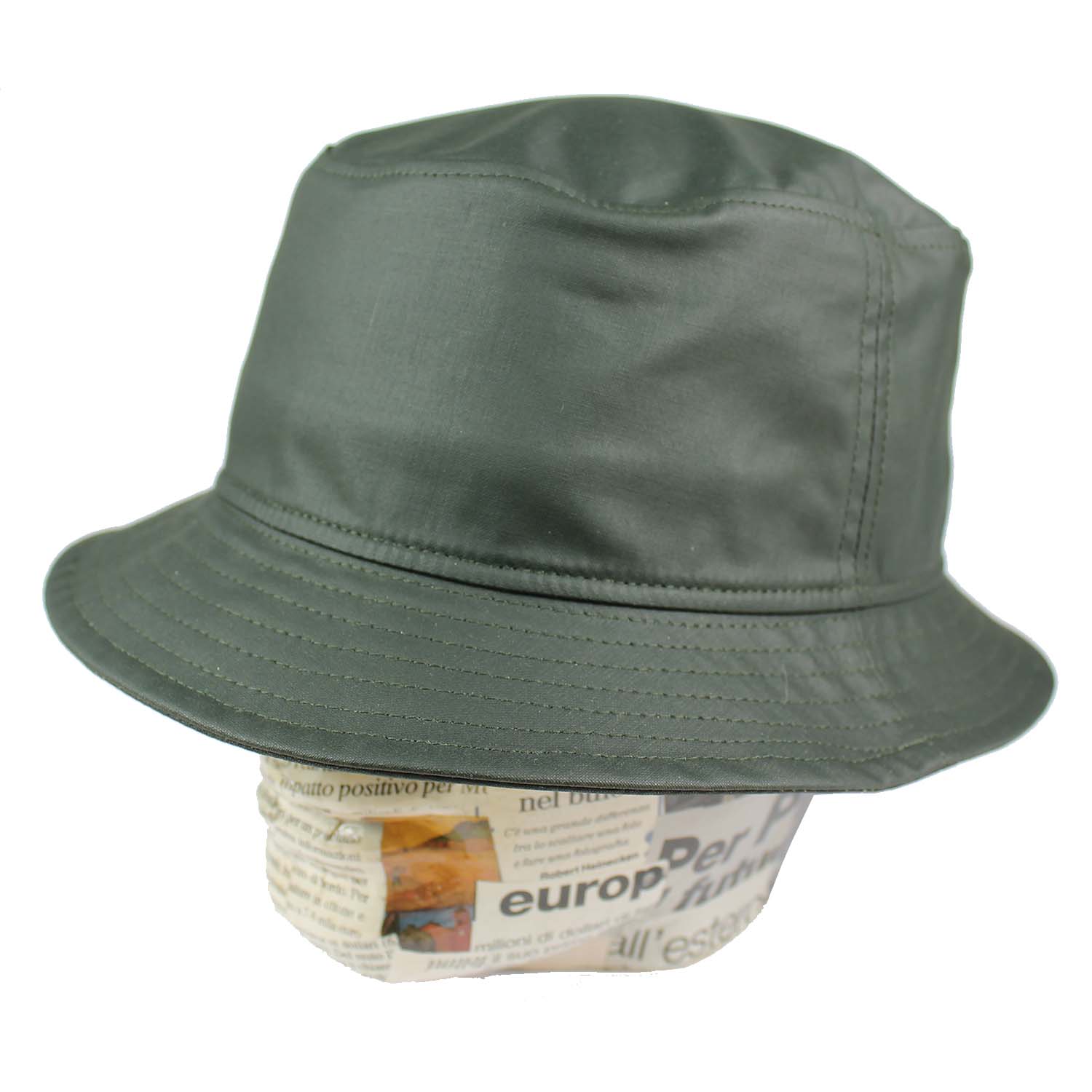 Cappello da pescatore impermeabile e tascabile - Bucket Hat waterproof -  Cerato verde