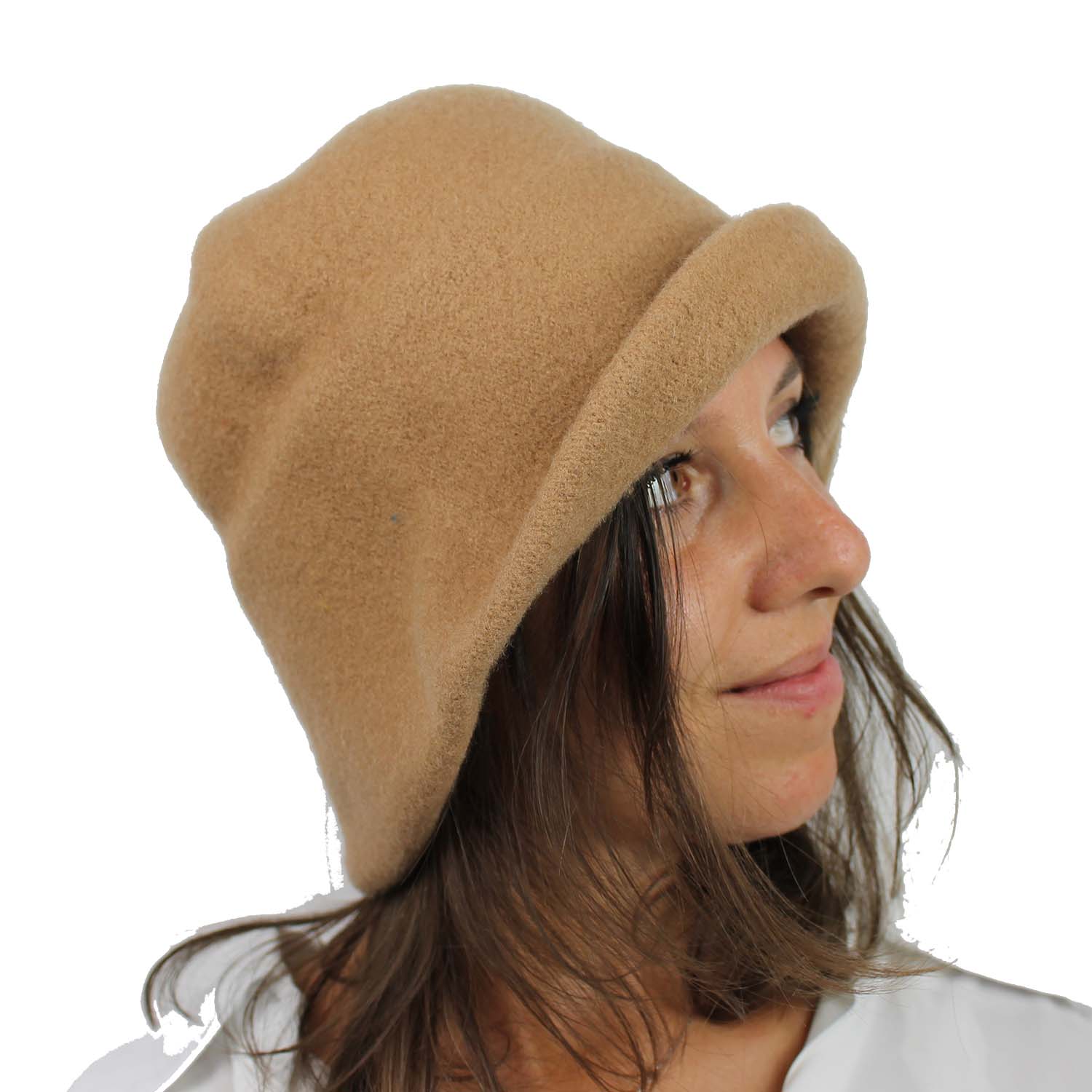 cappello clochard cammello C2