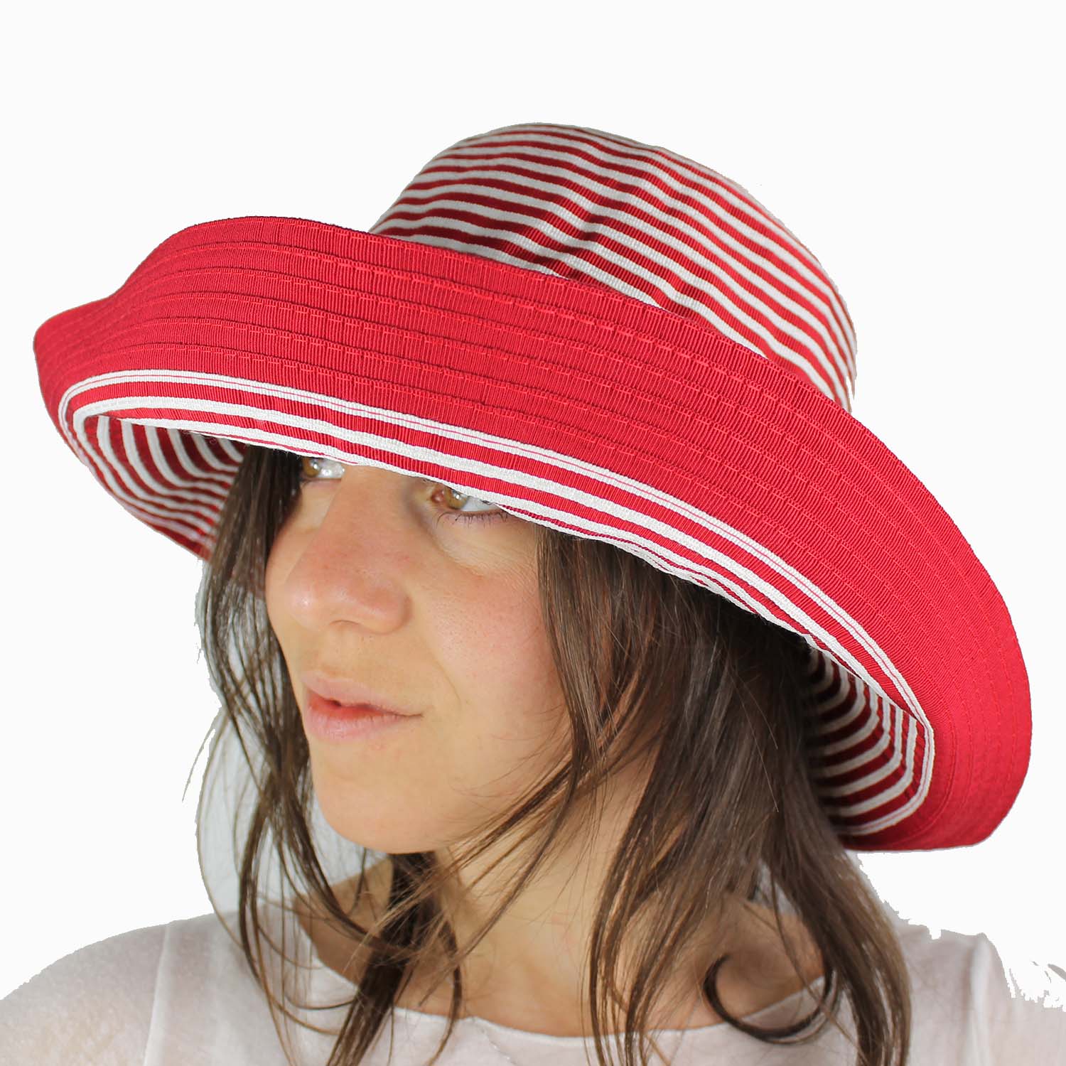 cappello-di-grevi-da-donna-modello-cloche-falda-grande-fantasia-righe-rosso-e-bianco